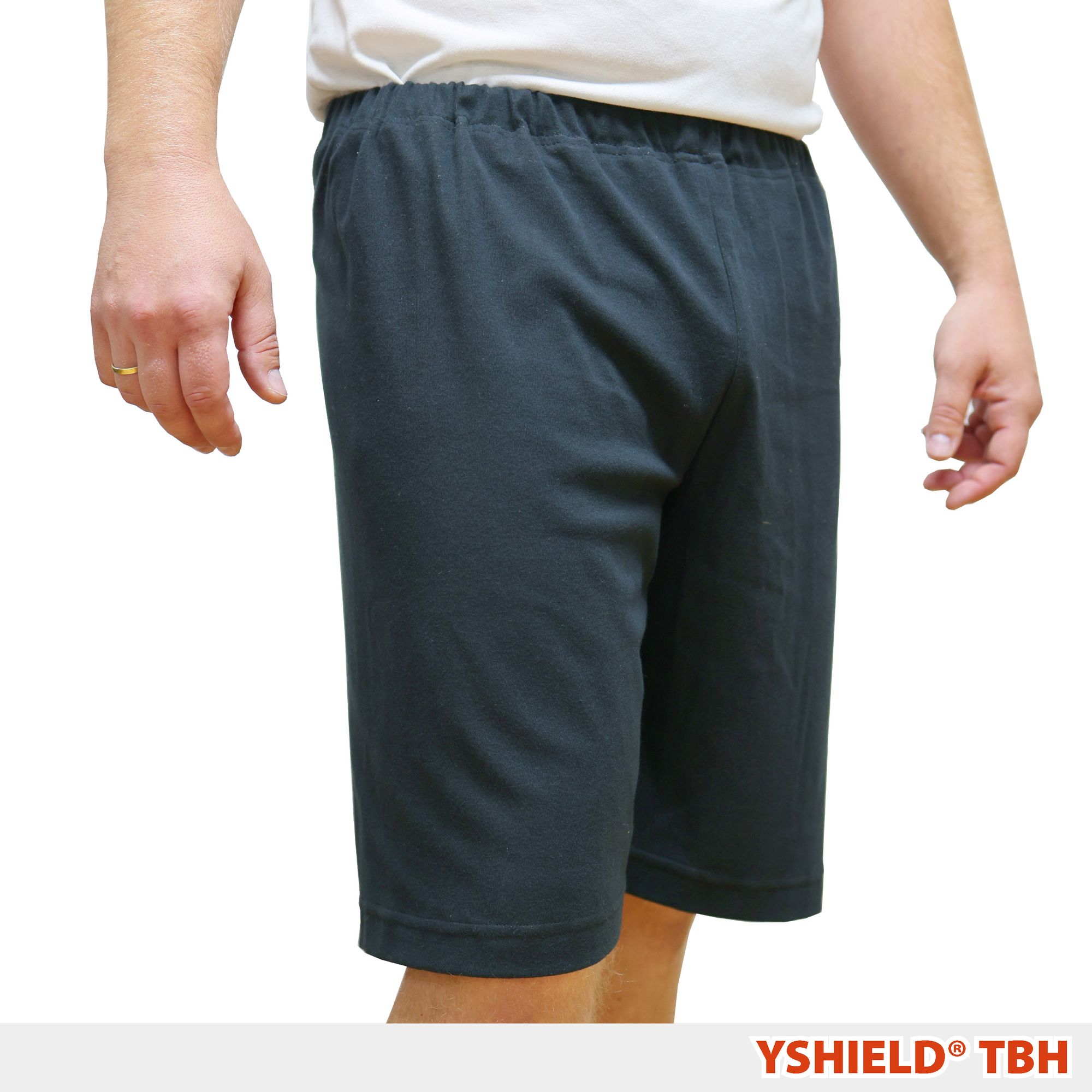 YSHIELD® TBH | Abschirmende Shorts | Black-Jersey – Bild 1