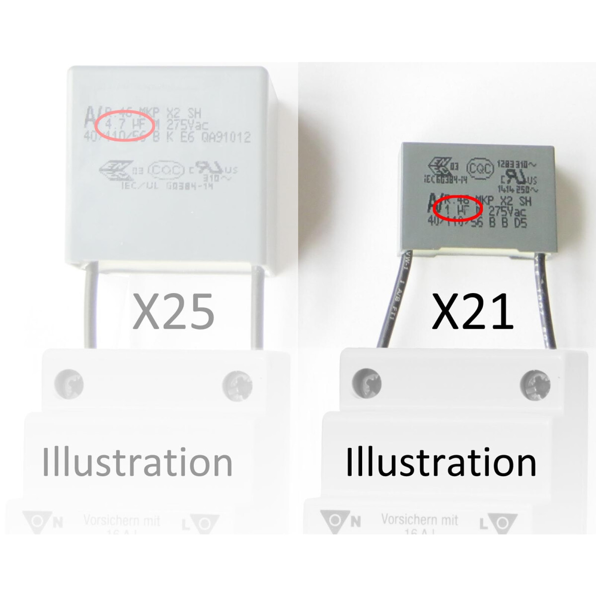 Netzfilter 1uF X21 | Zubehör