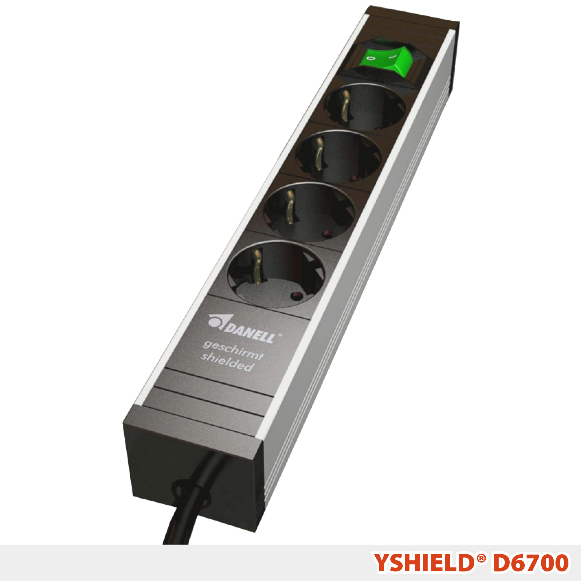 D6700 | Geschirmte Steckdosenleiste 4-fach