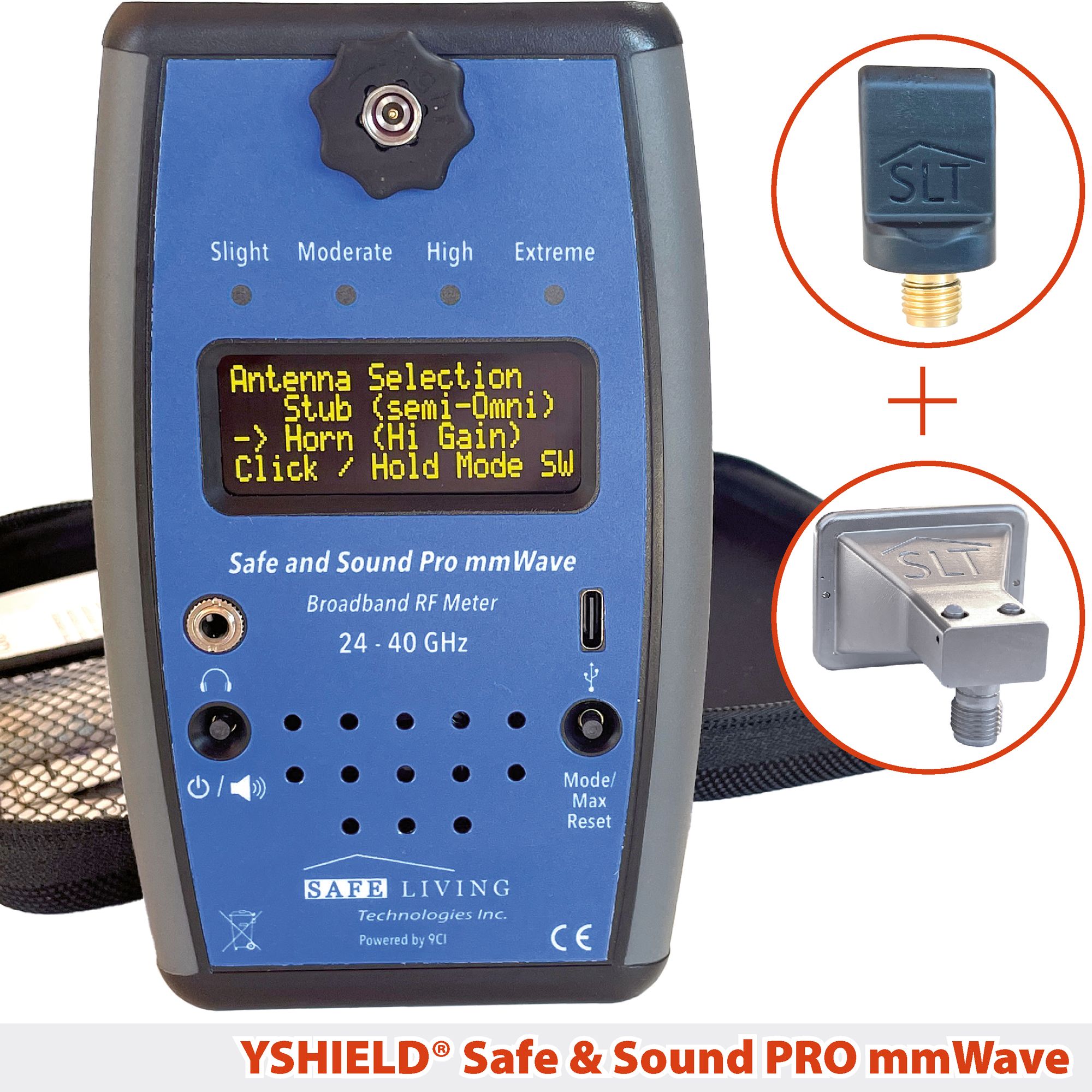 Safe & Sound PRO mmWave Stab+Hornantenne | Messgerät
