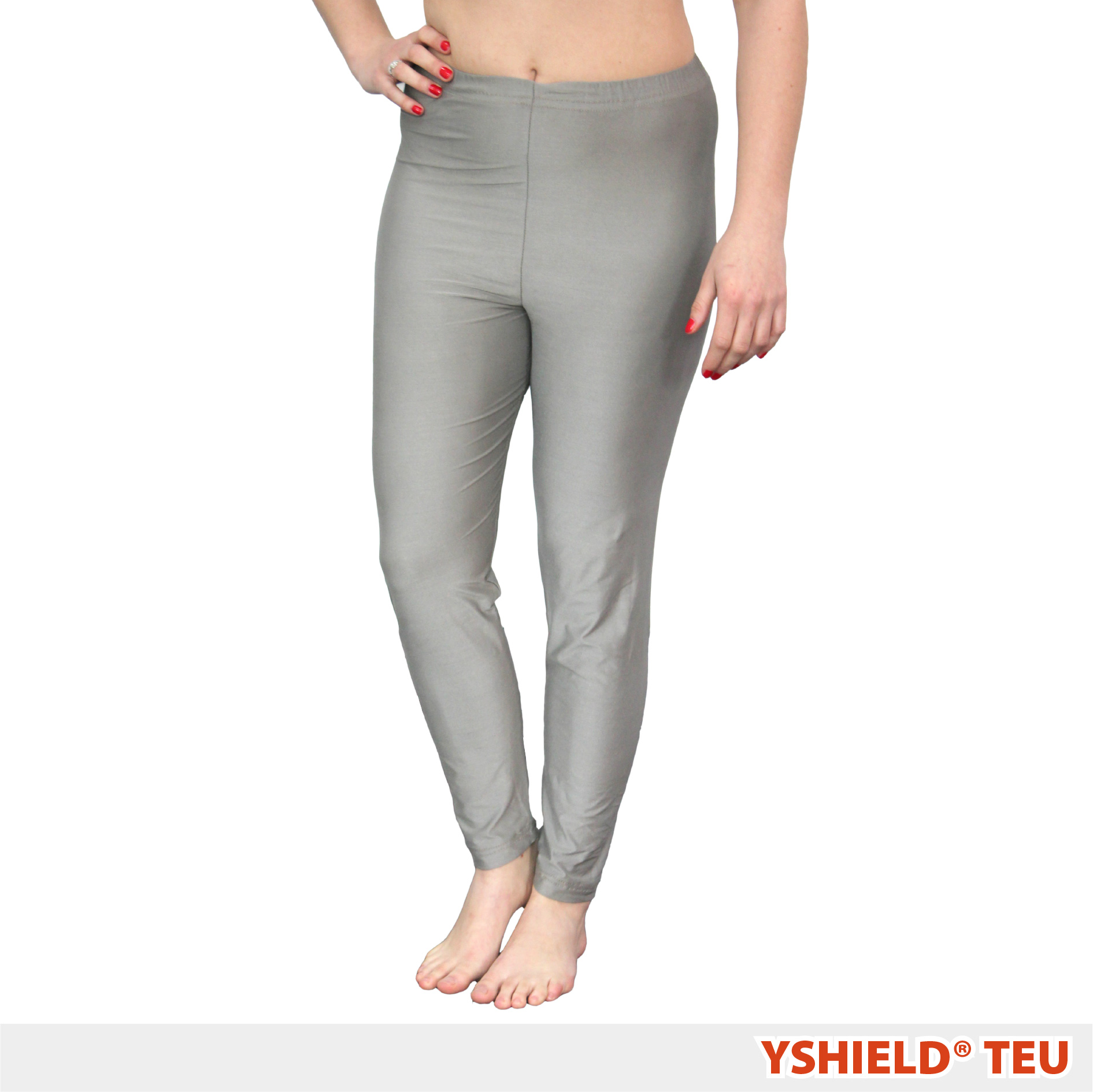 YSHIELD® TEU | Abschirmende lange Unterhose | Silver-Elastic – Bild 1