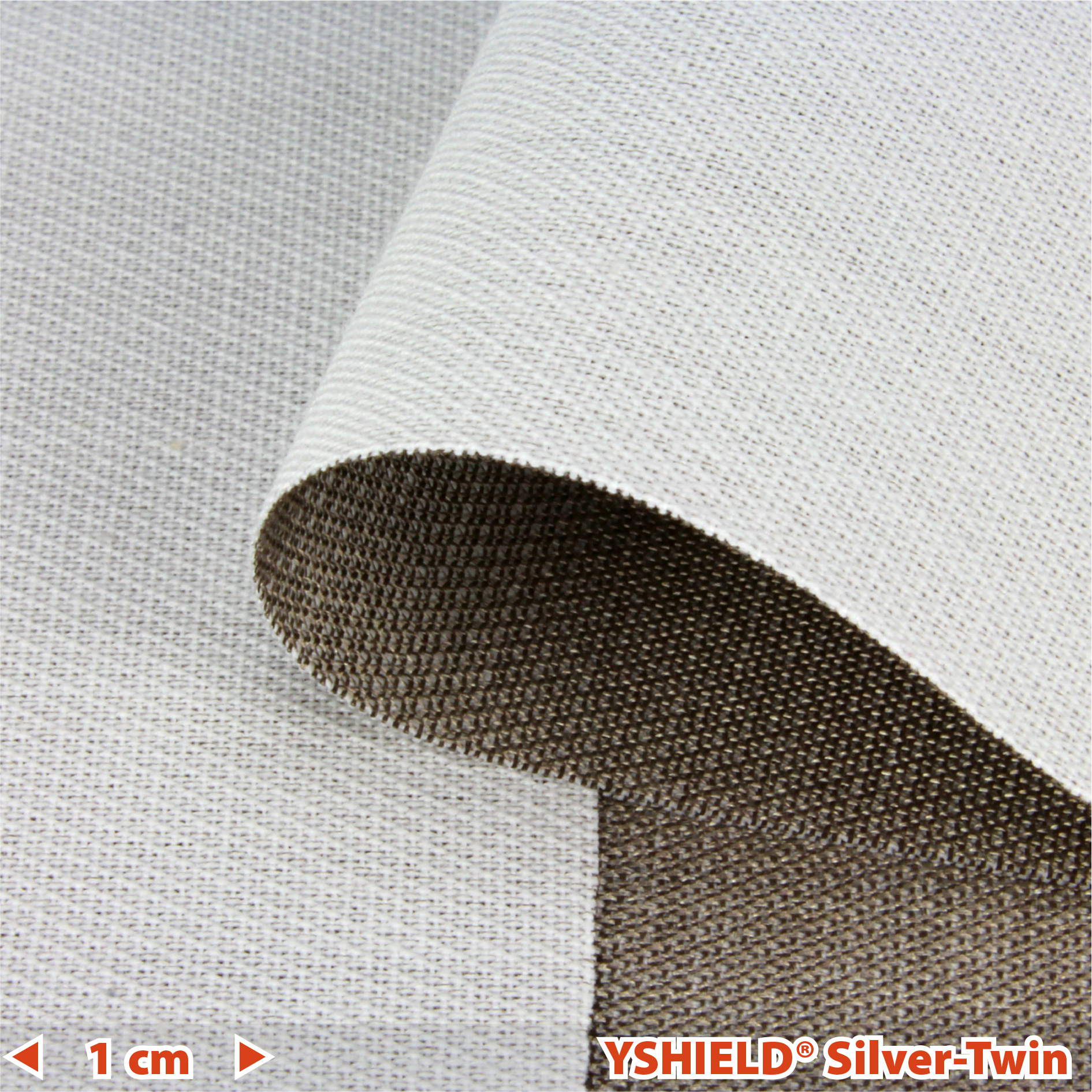 YSHIELD® SILVER-TWIN | Abschirmstoff | Breite 150 cm | 1 Meter – Bild 1