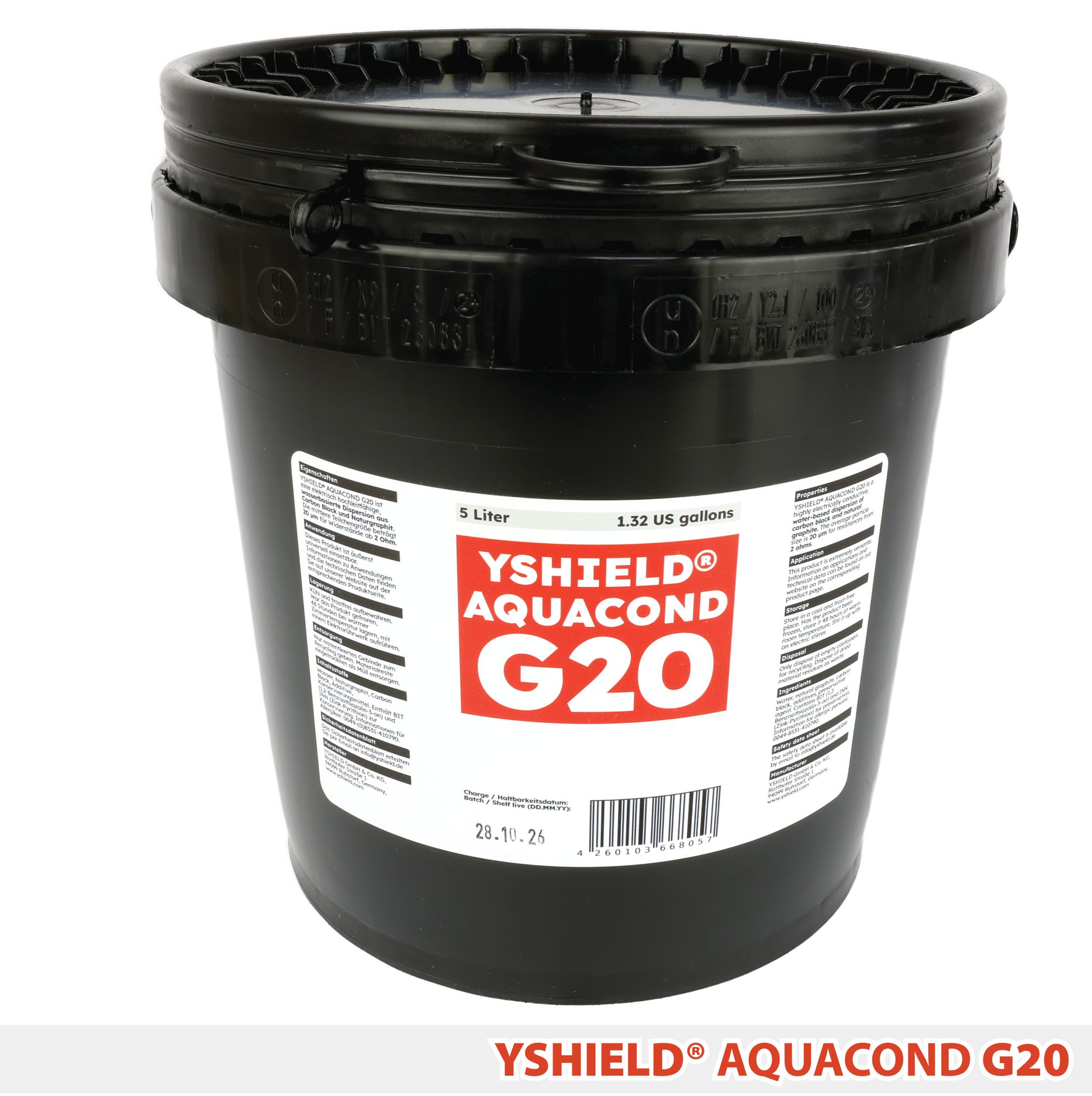 YSHIELD® AQUACOND G20 | Graphitdispersion 20 µm | 5 Liter