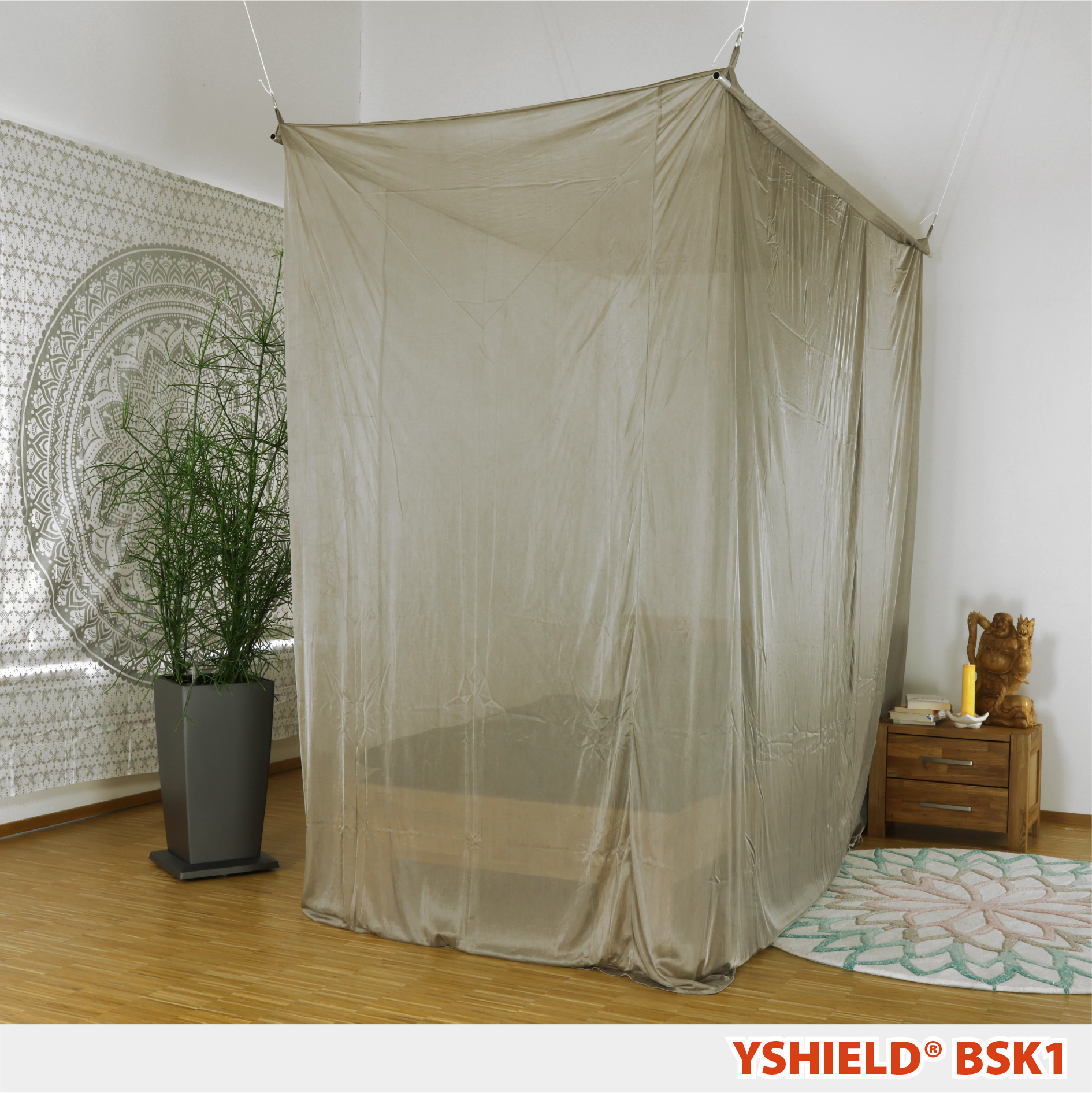 YSHIELD® BSK1 | SAFECAVE Abschirmbaldachin | Kasten Einzelbett – Bild 1