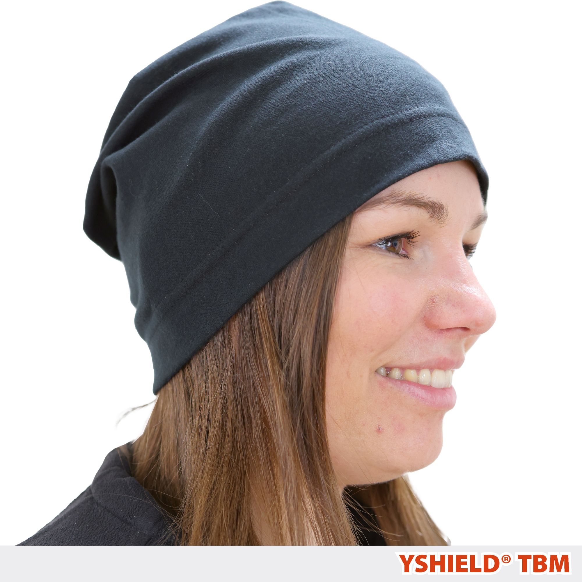 YSHIELD® TBM | Abschirmende Mütze | Black-Jersey – Bild 1