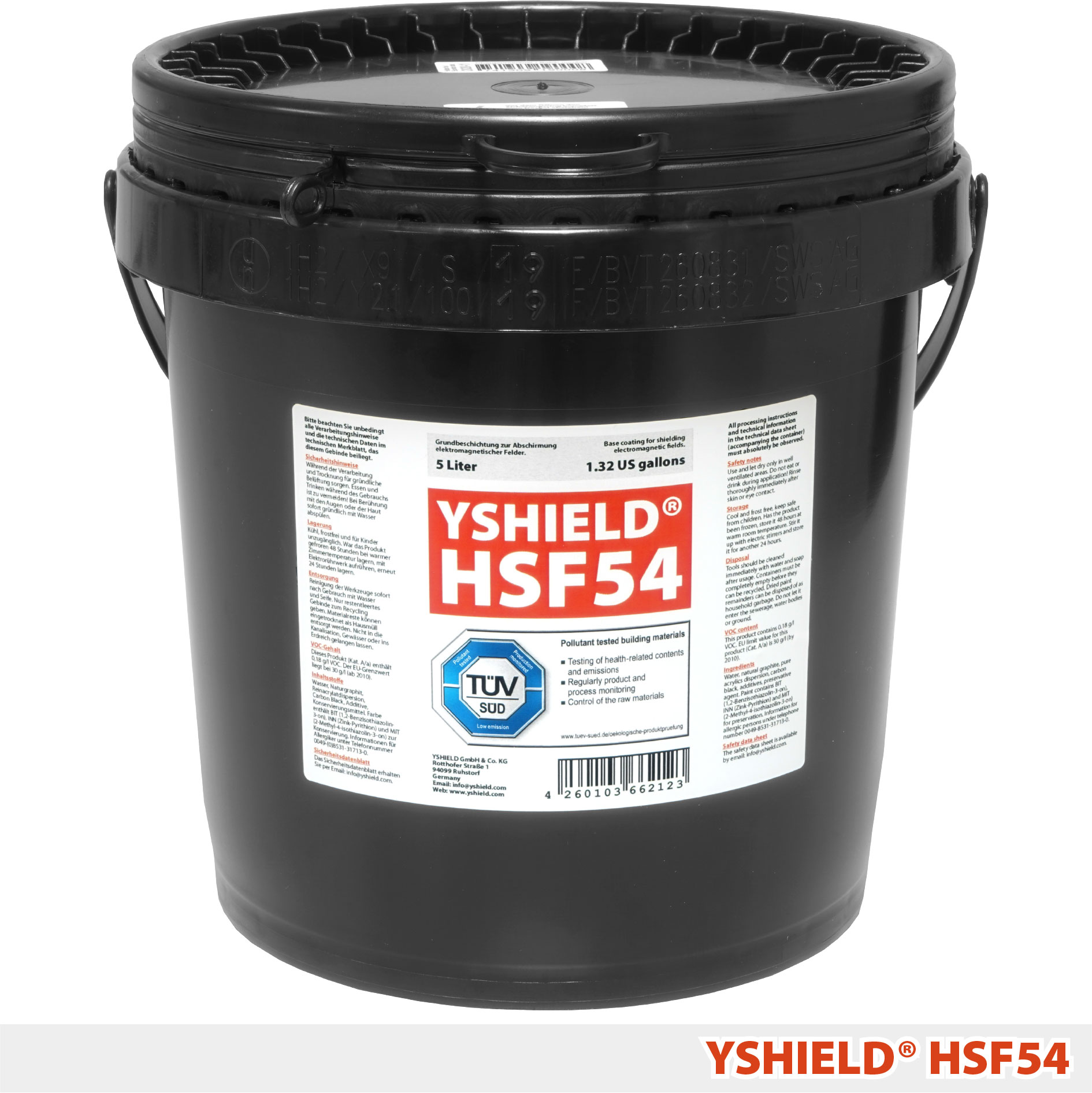 YSHIELD® HSF54 | Abschirmfarbe Marktstandard | 5 Liter