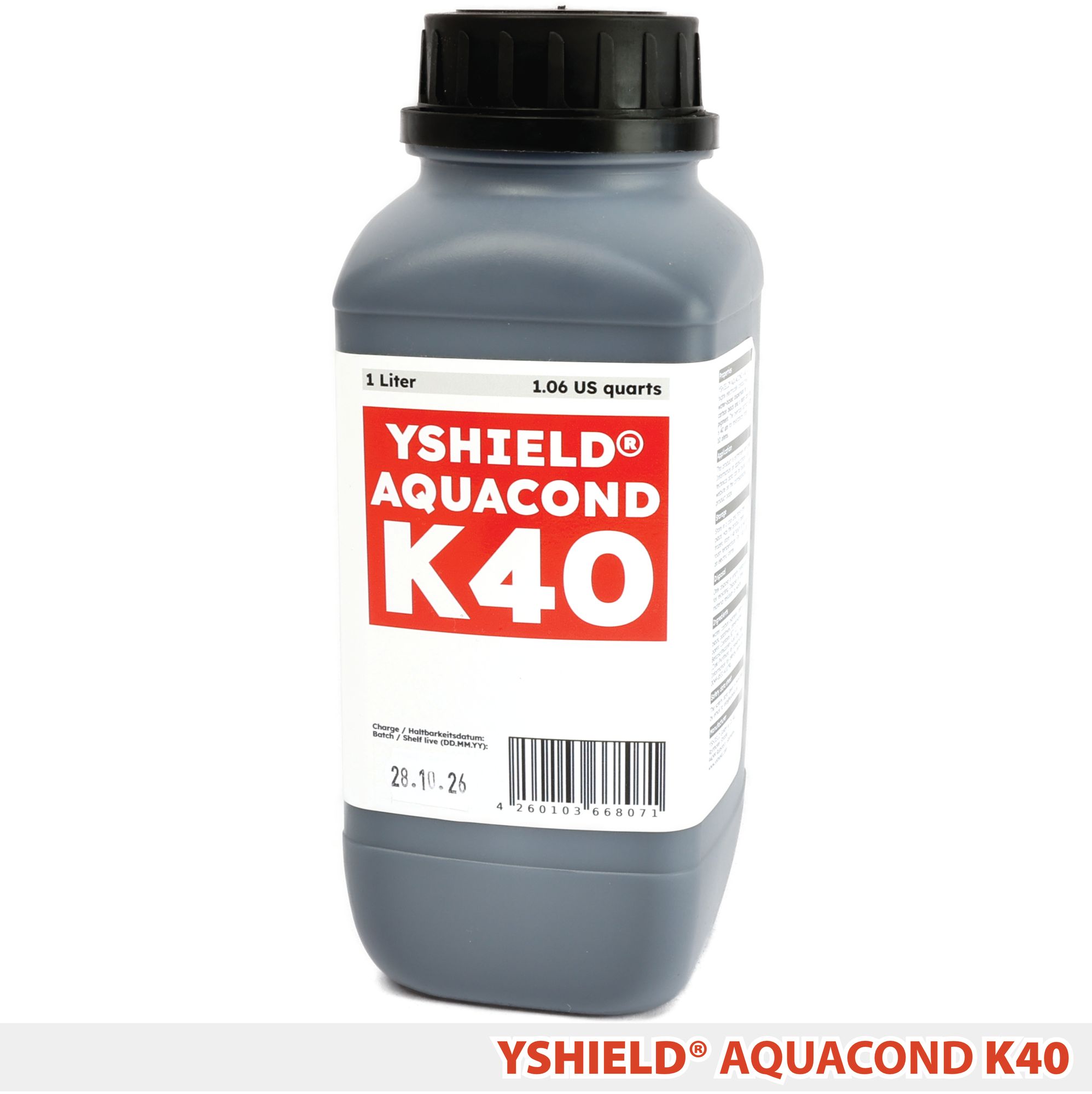 YSHIELD® AQUACOND K40 | Carbonpigmentdispersion 40 µm | 1 Liter