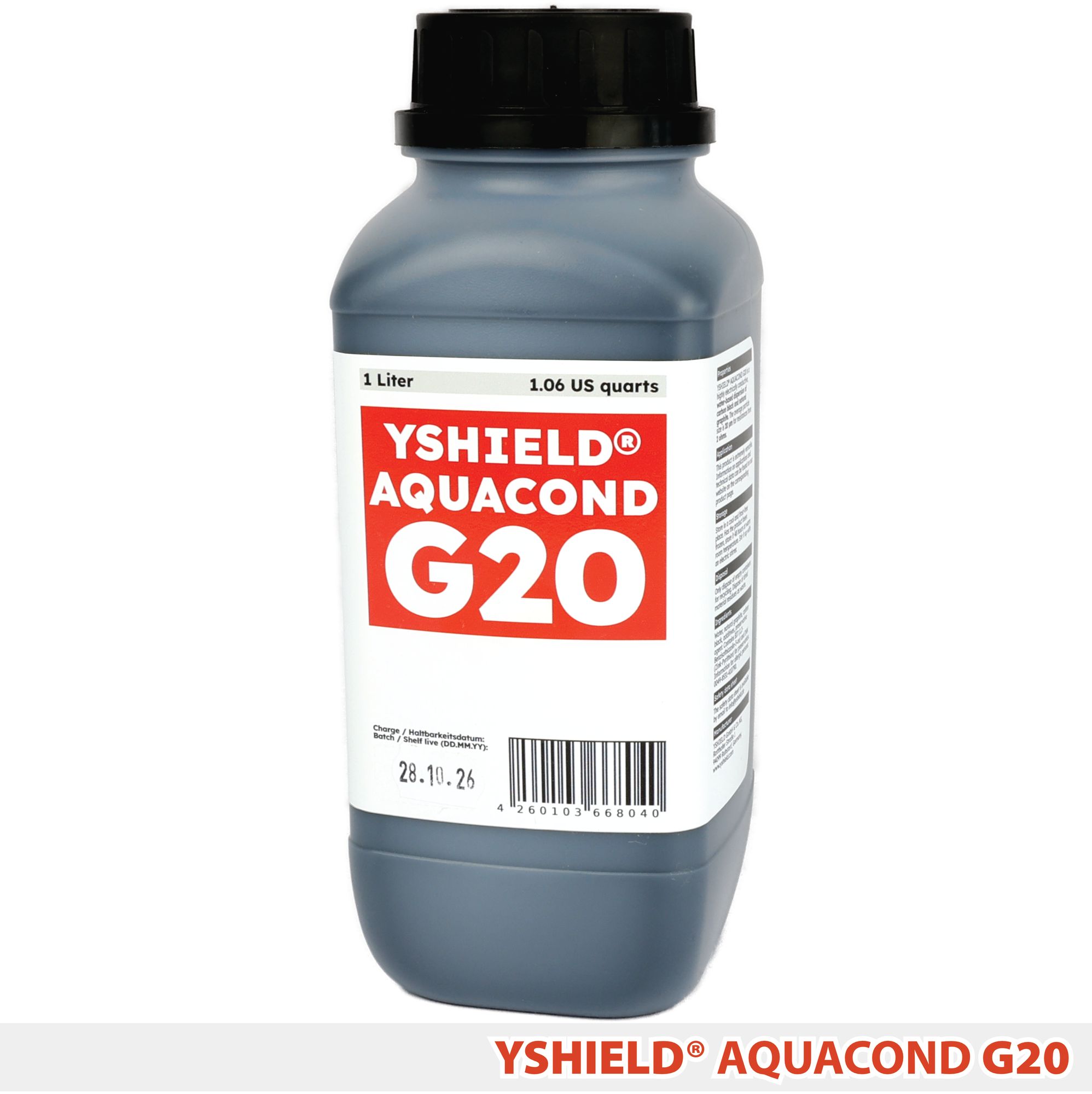 YSHIELD® AQUACOND G20 | Graphitdispersion 20 µm | 1 Liter
