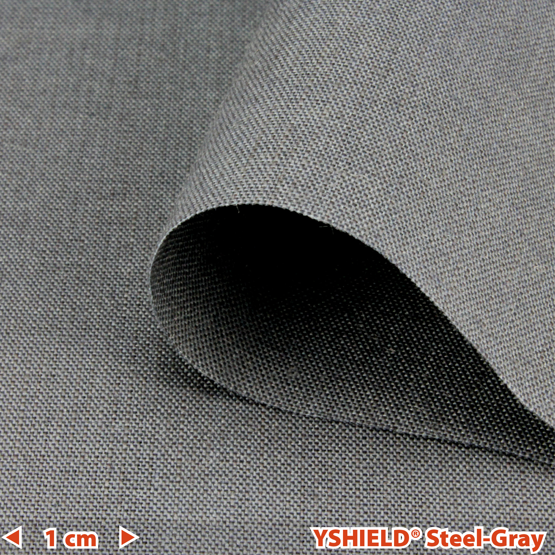 YSHIELD® STEEL-GRAY | Abschirmstoff | Breite 150 cm | 1 Meter – Bild 1